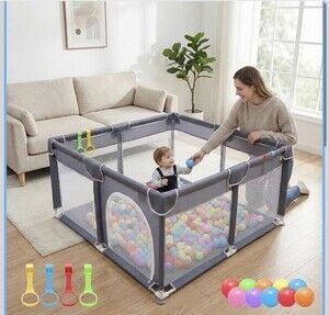 Baby Playpen 50x50 Large Playpen for Babies and Toddlers, Oxford Fabric, Indoor